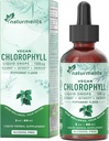 Naturments Klorophylle flytende dråper: - Naturlig deodorant, immunstøtte, energiforsterkning - Clorofila Konsentrat med organisk peppermynteolje - 30 Services, 60 Ml