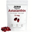 Astaxanthin 12mg, naturlige Astaxanthin kosttilskudd Algae, 120 Softgels 4-måneders forsyning
