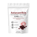 Astaxanthin 12mg, Premium Astaxanthin Antioksidant Supplements, Støtter Øye, Hud, Immun, Felles, Intern sirkulasjon, Ikke-GMO Verifisert & Glutenfri - 200 Softgels