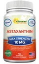aSquared ernæring Astaxanthin Supplement - Naturlig Astaxanthin piller fra Haematococcus Pluvialis Extract for ren energi - Maks styrke 10 mg - 120 Softgels