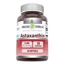 Amazing Formler Astaxanthin Supplement | 12 Mg Per Serving | 30 Softgels | Ikke-GMO | Glutenfri | laget i USA