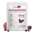 Daiasns Astaxanthin 12mg, Astaxanthin Antioksidant kosttilskudd støtter øye, felles, indre sirkulasjon og hud helse - ikke-GMO,120 Softgels - 4 måneders forsyning