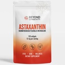 Astaxanthin 12 mg - Antioksidant Supplement fra Microalgae, 120 Softgels for øye, hud og velvære støtte