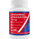 35mg Liposomal Astaxanthin Supplement - Kraftig Antioksidant støtte for huden, Joint & Eye Health - Naturlig Anti-Aging Formula med ren Astaxanthin - Vegan, ikke-GMO, 60 Kapsler