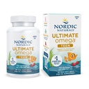 Nordic Naturals Ultimate Omega 2X Tenåring, Jordbær - 60 Mini Soft Gels - 1120 mg Total Omega-3s med EPA & DHA - Hjernehelse, positiv humør, sosial utvikling, læring - Ikke-GMO - 30 Services