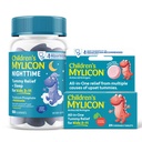MYLICON Tummy Relief For Kids Bundle, Daytime Tummy Relief Tabletter + Nighttime Gummies Med Melatonin