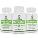 VitaMonk Matcha, Lav Dose Koffein og Theanine Bundle - rolig, fokusert energi uten Jitters