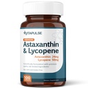 Astaxanthin 24mg med Lycopen 50mg Supplement, 100 vegetariske kapsler, ikke-GMO, Glutenfri