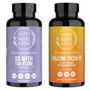 Glad sunn Hippie Glow for det Astaxanthin Supplement & gå med Flow Perimenopause Supplement for kvinner