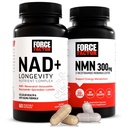 Force Factor NMN Supplement, NAD+ (NMN eller Nikotinamid Riboside Alternativ) med Resveratrol, Astaxanthin, Spermidin & Luteolin Complex, NAD for å støtte Cellular Helse og sunn aldring, 60 kapsler