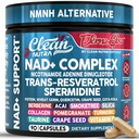 NAD Resveratrol Supplement Spermidin Fisetin Quercetin Grape frø Gotu Kola Berberine Astaxanthin Taurin Pomegranate Acai anti Aging Longevity kapsler for kvinner EternaGlow ved ren Nutra 90ct