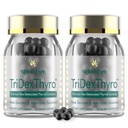Thyroid Supplement – TriDexThyroTM Raw Desicated Thyroid Complex 375 mg med Bovine, Porcine & Ovine –120 Kapsler for kvinner og menn(2 Pack)
