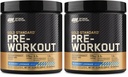 Optimum ernæring gull standard pre-arbeid, vitamin D for immunstøtte, med kreatin, Beta-Alanin og koffein for energi, keto vennlig, blåbær sitronade, 30 serveringer, (pakke med 2)