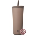 BlenderBottle 2-i-1 isolert rustfritt stål Shaker Tumbler, Swig Leakproof Lid, Straw, BlenderBall, BPA Gratis, For Proteinshakes, Smoothies, Og Pre Workout, 24 oz, Brun (Cocoa)