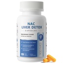 NAC Supplement 900 mg – Liver Cleanse Detox & Repair, Antioksidant og cellulær helse, alkoholforsvarsstøtte – N-Acetyl Cysteine Kapsler med Melk Thistle, Turmeric, Dandelion & Artichoke – 120 greve
