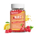 NAC Gummies 800 mg for voksne og 400 mg for barn, NAC Supplement N-Acetyl Cysteine, Sugar-Free - 60 Vegan Gummies, Antioksidant Supplement, Immun Support