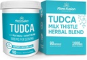 Flora Fusion Dr. Millers TUDCA med Melke Thistle Extract, 1000 mg per servering, Lever og Gallbladder Cleanse Supplement, støtter leverfunksjon, 90 kapsler (45-dagers forsyning)
