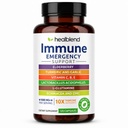 healblend 10 i 1 immunstøtte Supplement Booster med eldrebær, sink, Echinacea, Turmeric, Lactobacillus Acidophilus, for voksne [120 kapsler]