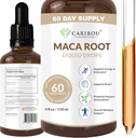 Maca Root Fluid Drops Premium Organic Maca Root Extract ® Maca Supplement for forbedret Mood & Vitality ® 60 Serveringer ® 4 Fl Oz