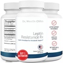 Dr. Westin Barn ® Leptin Resistance Rx - Naturlig Leptin Sensitizer støtte Supplement for kvinner for Thyroid, Metabolsk helse, Vitalitet, Energi, Fokus med Glykosaminoglykaner, Vitamin C - 60 ct