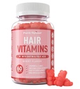 Premium Hårvekst for kvinner og menn - Hårvekstvitaminer m/biotin & keratin - Støtter Thicker sunnere hårvekst - Supplement for alle hårtyper, 60 kapsler (60, Berry)