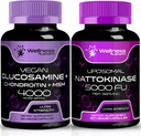 WELLNESS LABSRX Glukosamin Chondroitin MSM ® Nattokinase kapsler