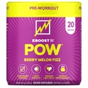 EBOOST POW Natural Pre Workout pulver - 20 serveringer - Berry Melon Fizz - Pre Workout Supplement for ytelse, felles mobilitet støtte, energi, fokus - menn og kvinner - ikke-GMO, Glutenfri, Ingen kreatin