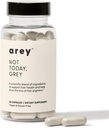 Arey Ikke I dag, Grå Daglig Hår Supplement for kvinner og menn | Slows Grå Hårvekst & Repigment i 3-6 måneder | Fremmer sunnere, tykkere hår | Biotin, B +D vitaminer | Vegan & Glutenfri (1 måned)