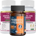 Kvinners Vaginal Probiotika + 100 milliarder probiotika med organiske prebiotika for Gut Digestive & Immune Health Bundle - total velvære, inne og ute!