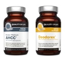 Livskvalitet Alt naturlig immunstøtte og Detox Bundle - Kinoko Platinum AHCC Mushroom Extract - Deodorex Detox støtte Supplement