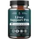 Pro Liver Support Supplement - 2X mer effektiv enn Melk Thistle - Advanced Liver Health Supplement med klinisk testet 4'Liver Cleanse Detox & Repair Support - 60 Count (pakke med 1)
