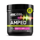 Optimal ernæring Amped Pre Workout, med Citrullin, Beta-Alanin, Nootropics og 300 mg koffein for energi, Berry Fusion, 20 serveringer (Packing May Vary)