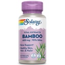 SOLARAY Bamboo Stem ekstraher 600 mg | Sunt hår, hud, negler, bein og sammenhengende vevsstøtte | Ikke-GMO, Vegan & Lab Verifisert | 60 Vegkaps