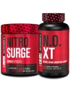 Jacked Factory Nitrosurge Shred Thermogenic Forarbeid i svart Cherry & N.O. XT Nitric Oxid Booster for menn og kvinner