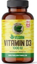 Pure Lab Vitaminer Vegan vitamin D3 1000IU, 240 Vegi-kapsler laget i Canada