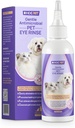 HICC PET Hunde Øye Dropper 5.1 fl oz Øyedråper for hunder og katter Vet-Recommended Dog Eye Infeksjonsbehandling til Soothe Infeksjon Allergi, Relieve tørre øyne rosa øyne, Pet Tear Stain Cleaner