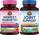 Vitalitown Women's Probiotic & Joint Support Bundle (Pack of 2) | Women's Probiotics 120 milliarder (Item 1) & Felles støtte (Item 2)