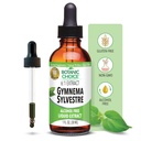 Gymnema Sylvestre-Liquid Extract, alkoholfri, Glutenfri, Ikke-GMO, Dropper, Flaske- 1 oz