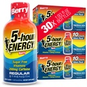 5-timers ENERGY Shots Regelmessig styrke, Berry Flavor, 30 greve, 1.93 Fl Oz, Sukkerfri, null kalorier, Aminosyrer og essensielle B vitaminer, Diett Supplement, Føle Alert og Energized, 200 mg Koffein