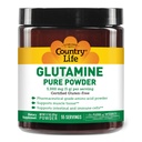 Country Life Glutamin ren pulver - 5000mg L-Glutamin - Muskelvev, Gut Helse, Immunstøtte - Glutenfri sertifisert - Ideell Pre/Post Trening Aminosyre Supplement, 55 Serveringer, 9,7oz