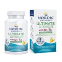 Nordic Naturals Ultimate Omega Plant Basert Vitamin med vitamin D3+K2-60 Vegetarisk Soft Gels - 1210 mg Omega-3s Plus 2000 IU D3 og 90 mcg K2 - Fremmer hjernehelse - ikke GMO - 30 Services