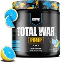 REDCON1 Non Stim & Koffein Gratis Pre Trening pulver for kvinner og menn - Total War Pump - med L-Citrulline, Beta Alanine & mer - Trening på ethvert tidspunkt på dagen - Blå Lemonade (10,93 oz)