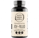 Joy-fyllt Mood Support Supplement - 7 Herb Complex w/St. Johns Worts (120 Ct) | Stress Relief Supplement med Rhodiola Rosea, Eleuthero | Hjelper beroligende sinnet og kroppen | 100% Plant-baserte lykkelige piller