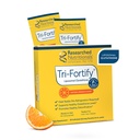 Forskere næringsstoffer Liposomal Glutathione (450mg) Flytende Gel + Vitamin C - Tri-Fortify - Bistand naturlig energi, immunstøtte og detox - klinisk undersøkt for absorpsjon, Orange (20 pakker)