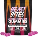 BEAST BITES - Kreatinin-infisert gummi - 5g Creapure Kreatin-monohydrat Per Serving - NSF-sertifisert for Sport - 30 Serveringer