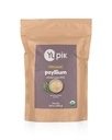 Yupik Økologisk Hele Husk Psyllium 8,8 Oz (pakke med 6), 95% Renhet, Oppløselig Fiber, USDA-sertifisert, Ikke-GMO, Kosher, Glutenfri, Sukkerfri og fettfri, Uslavorert, Plantebasert