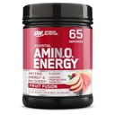 Optimum Nutrition Amino Energy - Pre Workout med grønn te, BCAA, Aminosyrer, ketovennlig, grønn kaffeekstrakt, energipulver - fruktfusjon, 65 serveringer (Packaging May Vary)