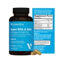 Høy potens, Super EPA / DHA Fish Oil 750mg av essensielle Omega-3 fettsyrer EPA & DHA | hjerte helse, hjerne helse, immunsystem helse