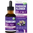 Passion blomst flytende dråper for søvn støtte, naturlig urte formel med Valerian rot kamille ekstrakt støtte søvn lydisolert og avslappende. Høy biotilgjengelighet Supplement.2oz