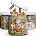 Avenir Ernæring Liver Shield & Cleanse ® Herbal Liver Cleanse Detox & Repair Supplement ® Milk Thistle & Artichoke Ekstrakt Supplement ® Fatty Liver & Helse Support ® 180 Kapsler for menn og kvinner